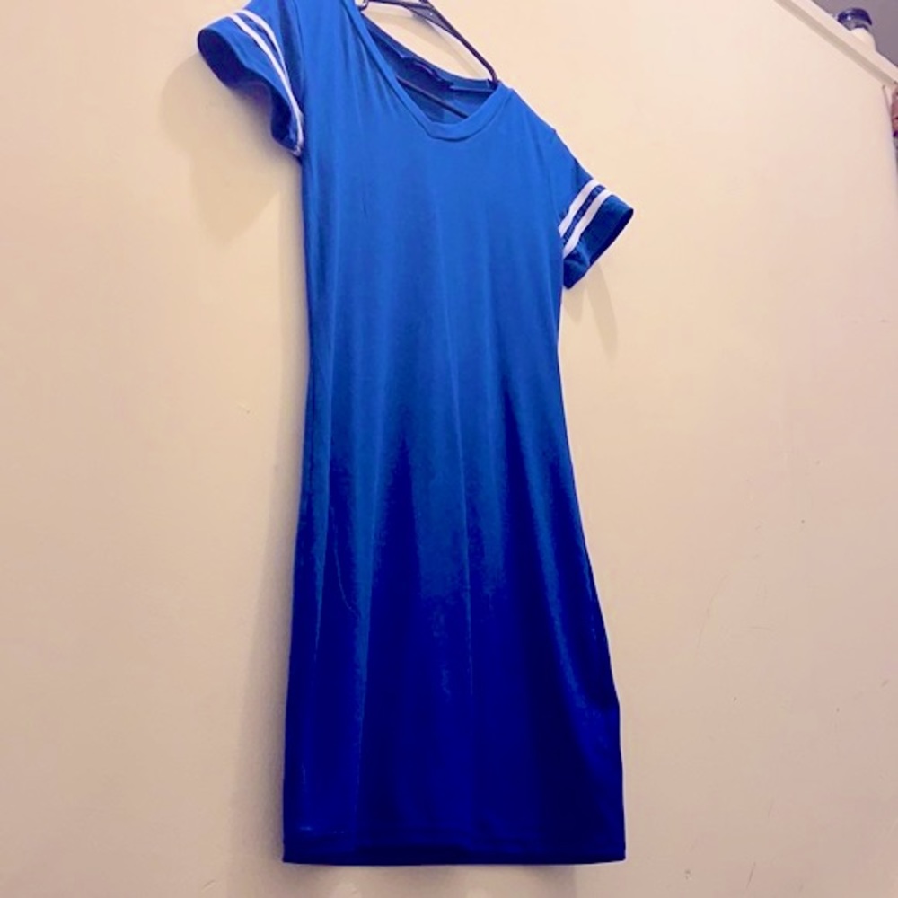 💙 Blue Body con T- shirt Dress SUPER STRETCH